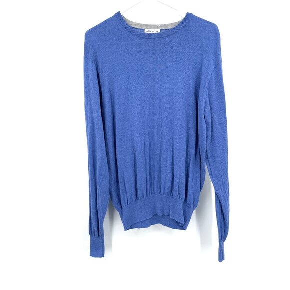 Peter Millar Sweater Men's Sz L Pullover Crew Neck Crown Soft Silk Wool EUC - Picture 1 of 5